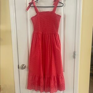 Jessica Simpson Red Eyelet Sundress